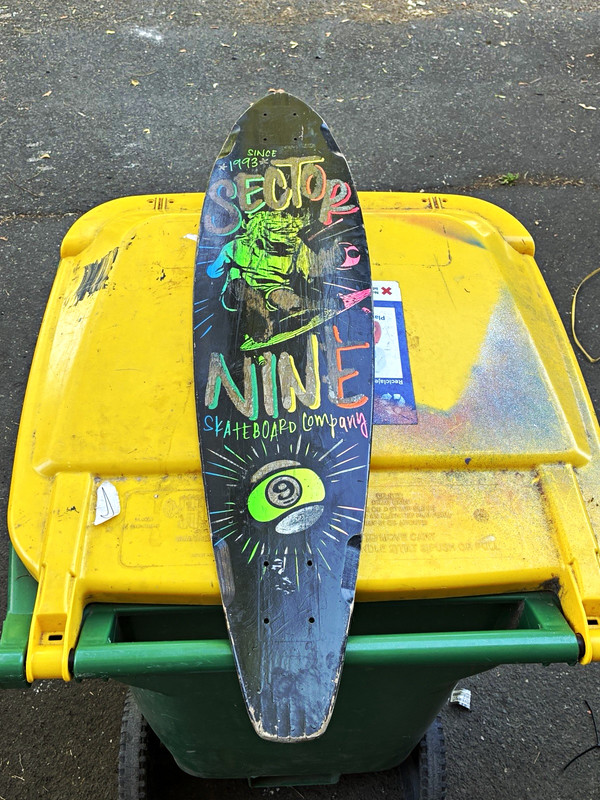 Sector 9 Nine Skateboard Company Longboard Deck Since 1993 Graphic Black/Purple
