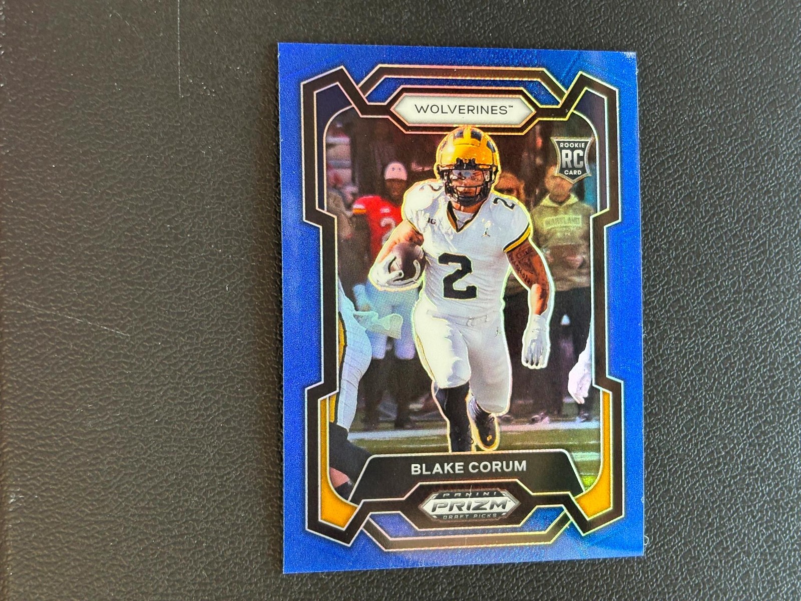 Blake Corum 2024 Prizm Draft Blue Prizm RC Rookie Michigan Rams 164/199 C51