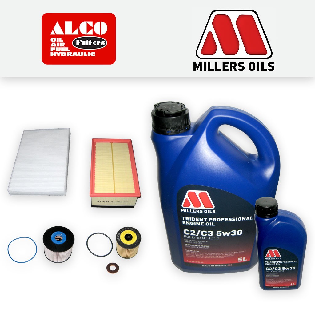 SERVICE KIT for PEUGEOT 308 2.0 HDI DW10CTED4 OIL AIR FUEL CABIN FILTERS +OIL