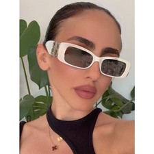 NEW Balenciaga BB0096S Dynasty Sunglasses in White
