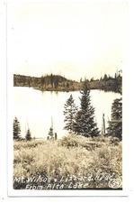 Telluride Colorado Alta Lake Mt. Wilson RPPC Photo Postcard 1930s