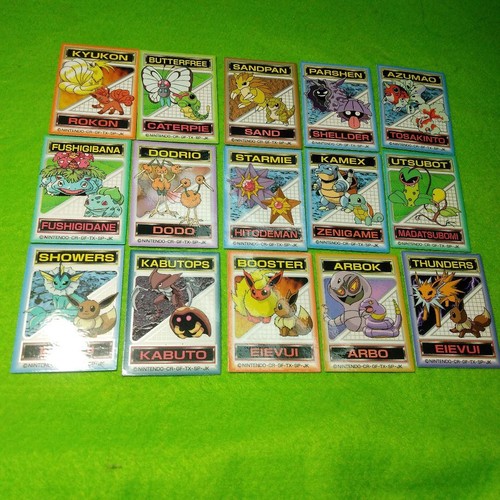 Set 30 Venusaur Blastoise Meowth Pokemon Sticker Vintage Nintendo Bandai Japan - Picture 2 of 15