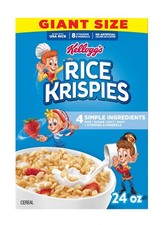 Kellogg's Rice Krispies Cold Breakfast Cereal, 8 Vitamins and Minerals, Rice Kri