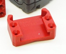2x Locking Milwaukee M18 Battery Holder Slide-in Wall Mount Bracket M-18 RED 