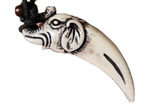 OFF WHITE Collana elefante bianco sporco nero N46