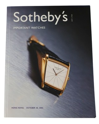 Sotheby's Important Watches 2002 Auction Catalog