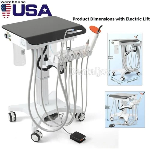 Dental Mobile Delivery Unit Cart System 4H with Ultrasonic Scaler Curing Light