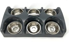 Puppy Feeding System 6 Litter Multiple Dog Bowl Feeder Puppy Feeder Station