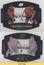 2020-21 Upper Deck Clear Cut Foundations Duos John Carlson Jakub Vrana #CCF-CV