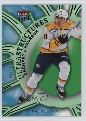 2025-26 Upper Deck Fleer Ultra Ultrastructures Green 9/10 Zachary L'Heureux 1p1w