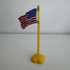 Marx Battleground Navarone Play Set 48 Star American Flag with Pole & Base