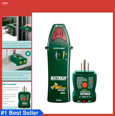 Circuit Breaker Finder 110-125VAC GFCI Receptacle Tester Two-Pass Calibration