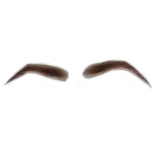 Light Brown False Eyebrows Human Hair 1 Count (Pack of 1),