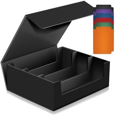 1800 Trading Card Storage Box, Magnetic Closure Toploaders Storage Box Hold ...