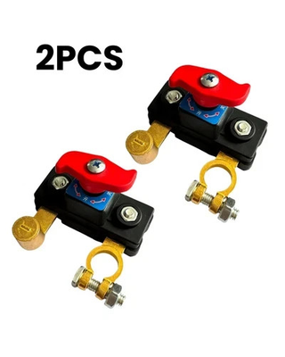 #ad #ad 2Pcs Universal Battery Disconnect Switch 12V 24V Cut Off Isolator for Cars RV $13.49