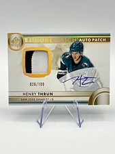 2023-24 SP Authentic Hockey #160 Henry Thrun /100 Future Watch Auto Patch Rookie
