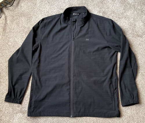 Mens Travis Mathew Long Sleeve L/S Zip-Up Golf Jacket 2XL XXL Black