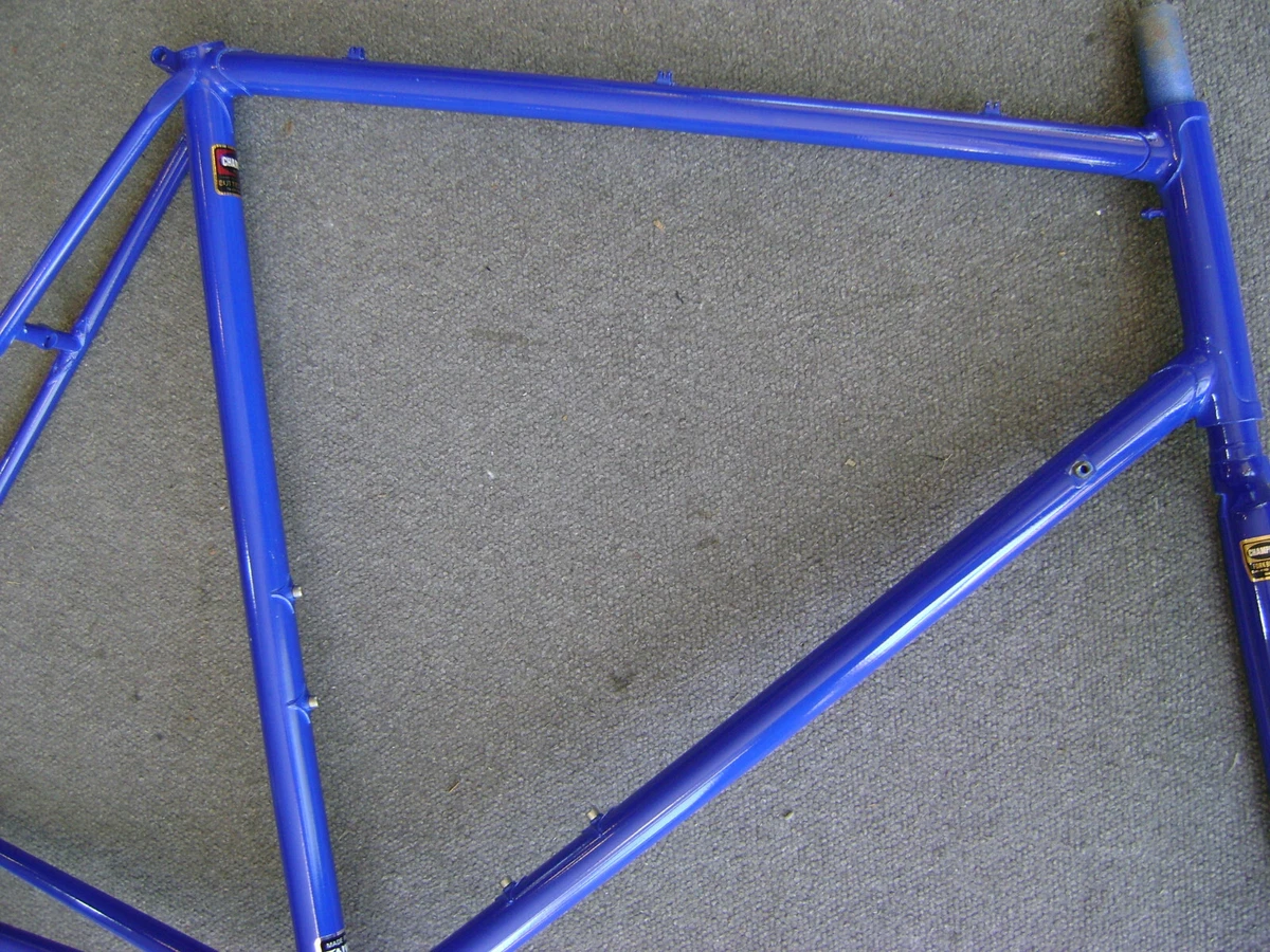 New NOS 59.5cm Tange 2 double butted CroMoly road bicycle lugged frame fork