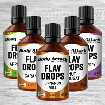 Body Attack Flav Drops 50ml 97,80  /1l flüssige Aromen Flavor Fitness