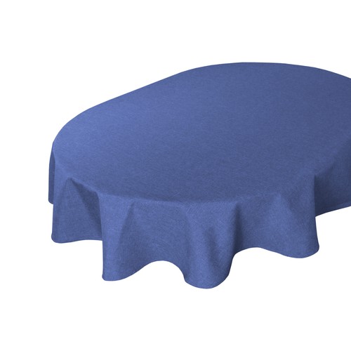 Tischdecke oval Leinenoptik Lotuseffekt Tischwäsche Wasserabweisend Tischtuch - Bild 61 von 127