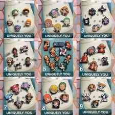 Crocs Handmade jibbitz 5-10pc One Piece Anime Luffy Zoro Tony Shoe charms Set