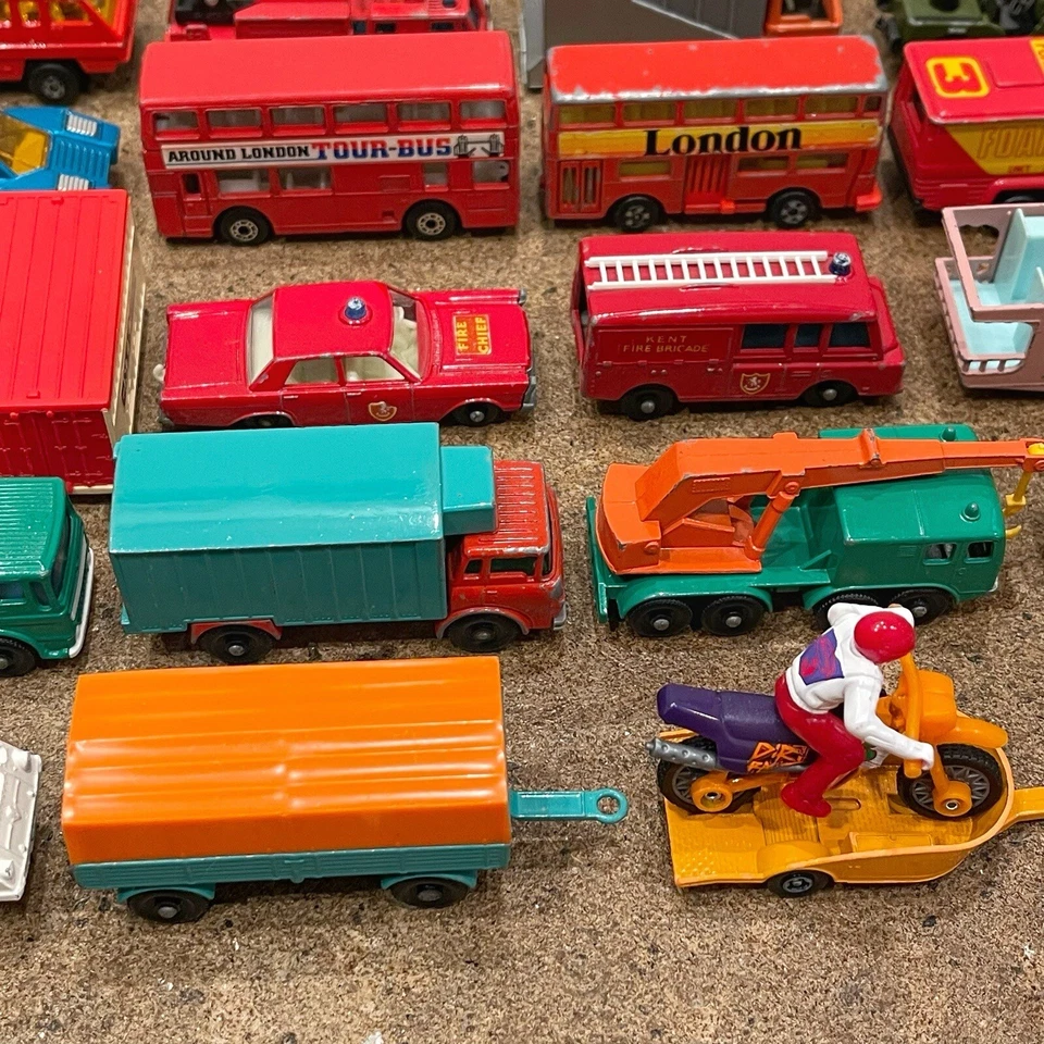 LOTE DE colección Matchbox Lesney BP Dodge camión grúa Ford rechazo VW Golf RARO Foto 4 de 4