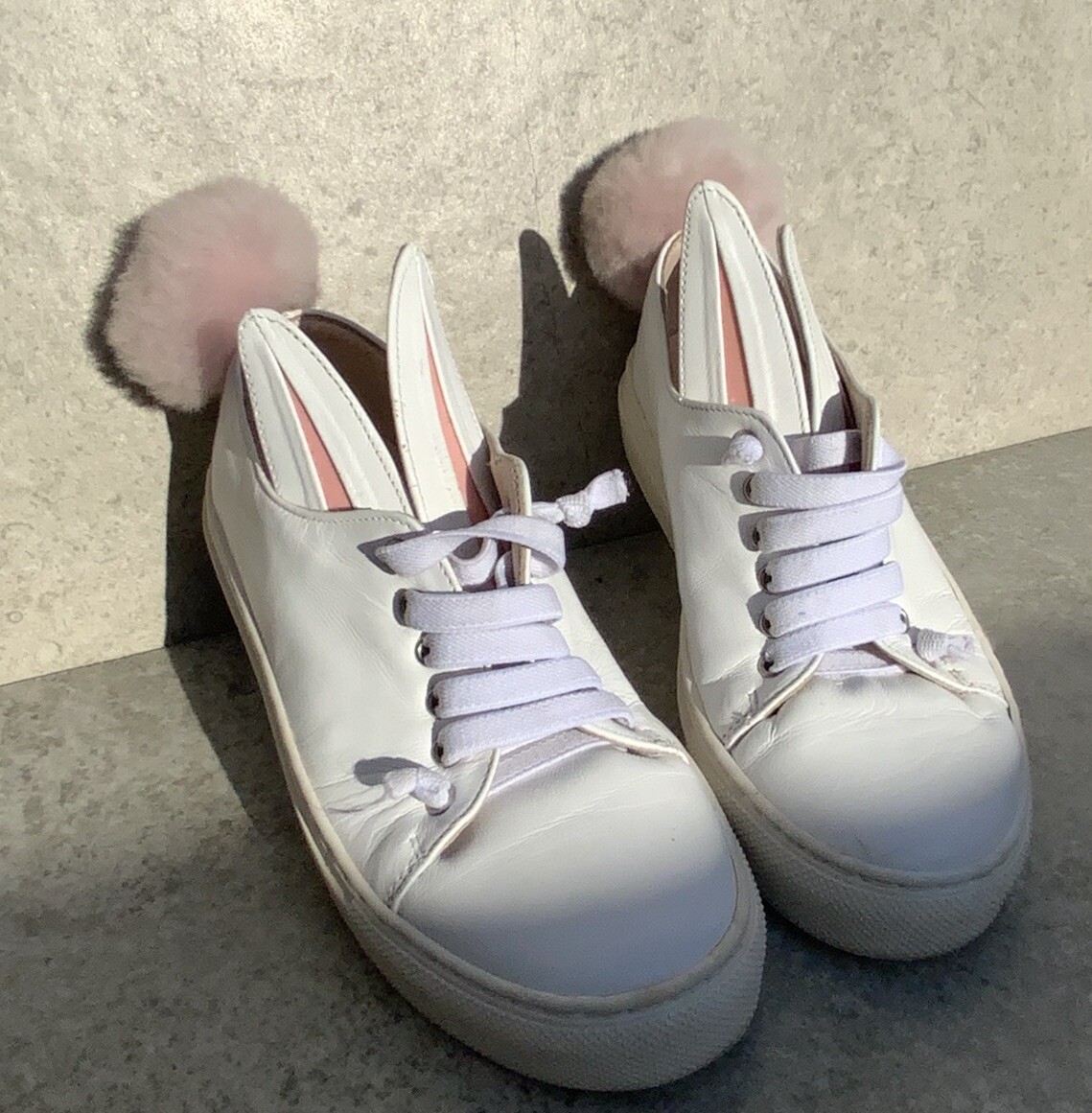 Plimsolls Pom Pom Trainers KIDS GIRLS Glitter Pom FUR Pumps