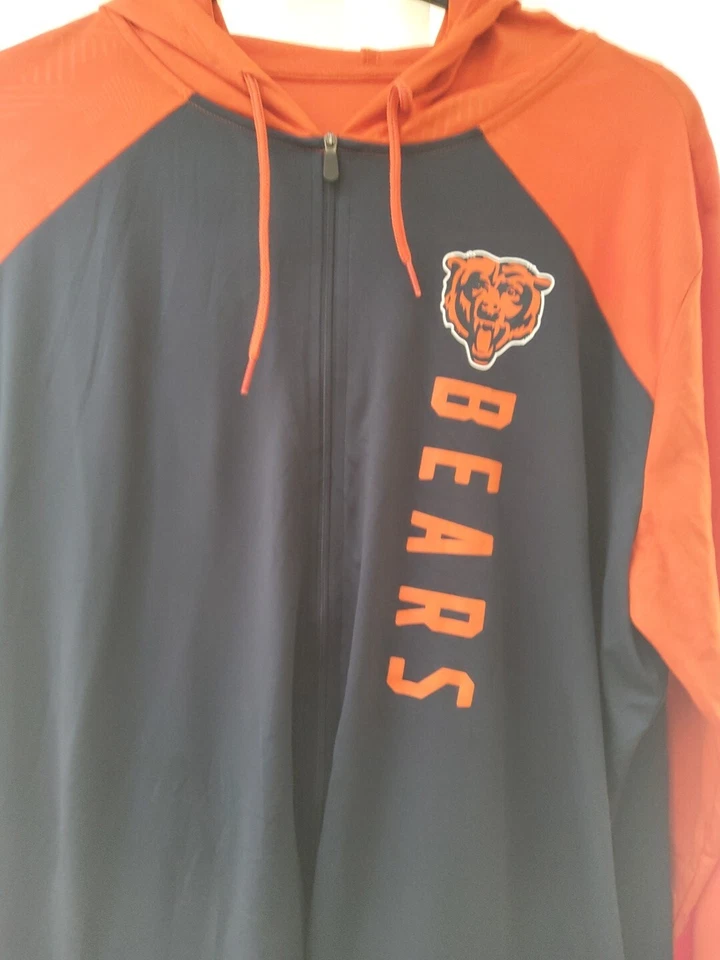 Sudadera con capucha con cremallera Chicago Bears Fanatics - Para mujer 3XL naranja/azul poliéster Foto 2 de 4