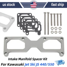 For Kawasaki Jet Ski 440 550 JS 440 550 Intake Manifold Spacer Kit 44/46mm 76-95