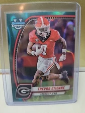 2024 Bowman University Chrome - Teal Lava Refractor #177 Trevor Etienne (RC)