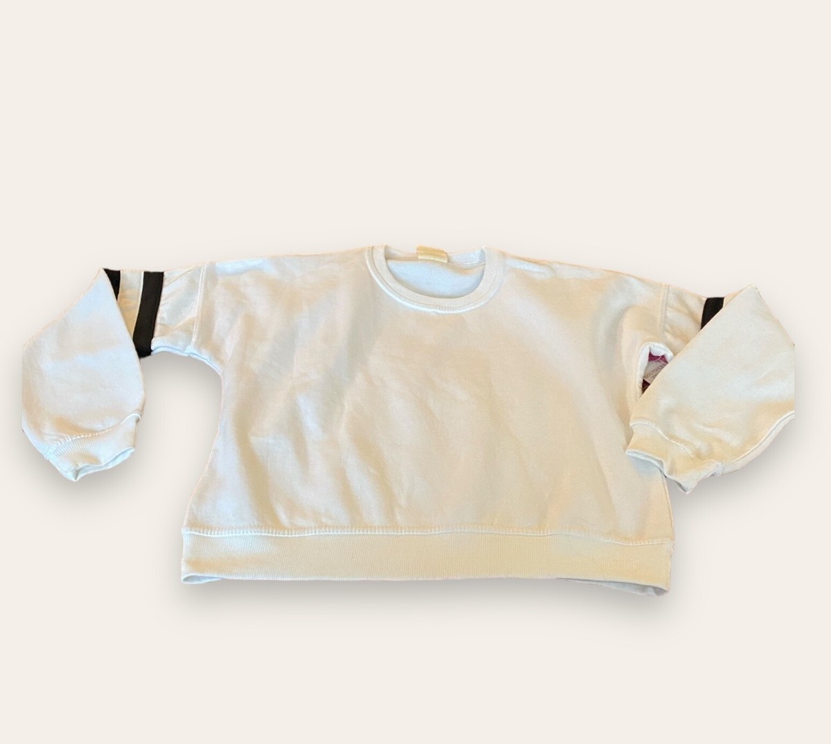 Sweater 80s Suéter Esprit De Cuello Redondo Blanco, Lana, Para