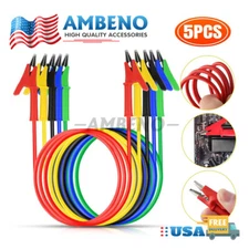 5X Alligator Clips Electrical Test Leads Set 30V 15A Jumper Wires Cables Set