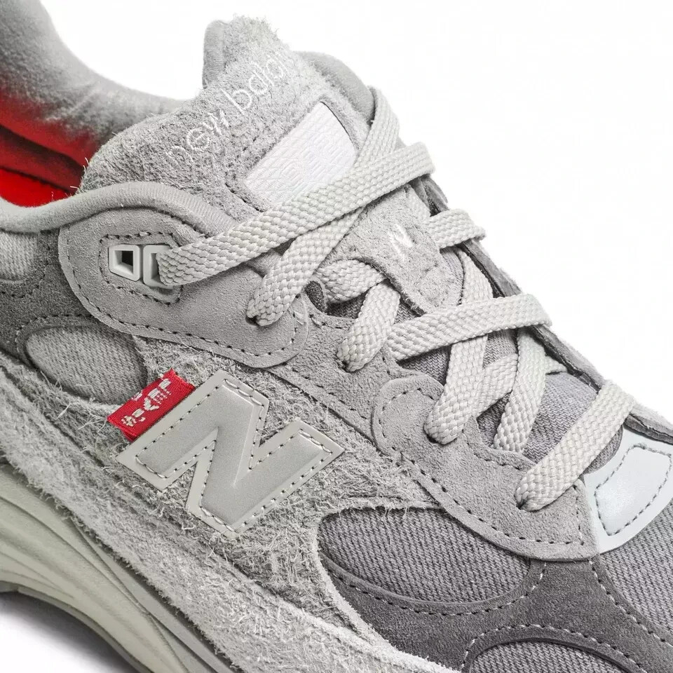 Size 10 - Levi's x New Balance 992 Made in USA Grey Denim for sale