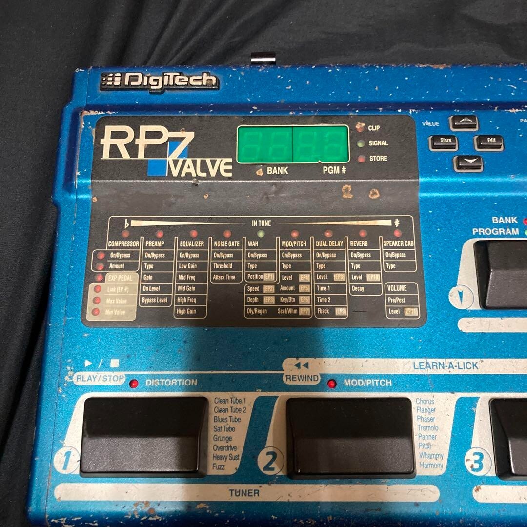 Digitech RP-7 Valve Guitar Tube Preamp Multi Effects