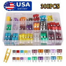 300Pcs Car Blade Fuse Assortment Assorted Kit Blade Set Auto Truck Automotive