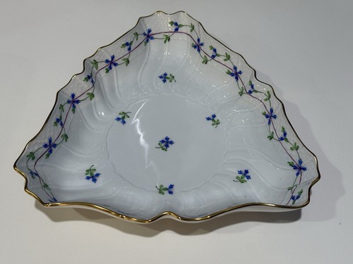 Herend Blue Garland 10” Triangular Vegetable Bowl - 1191/ PBG | eBay