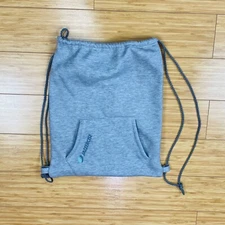 Jazzercise Gray Drawstring Bag Backpack Sack Gym Bag Workout Sweatshirt Fabric