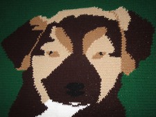 HANDMADE Crochet AFGHAN Knit THROW Quilt COUCH Lap KID Bed BLANKET Pet PUPPY DOG