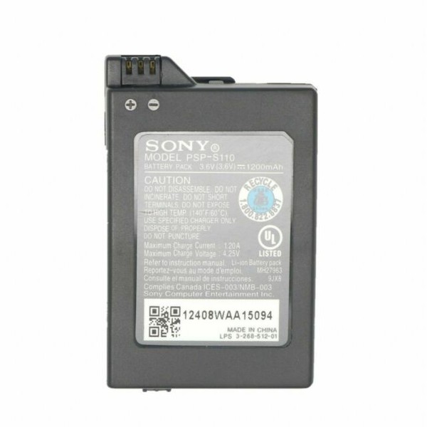 Sony PSPS110 3.7V 1200mAh Battery Replacement (for Sony PSPS110 Video