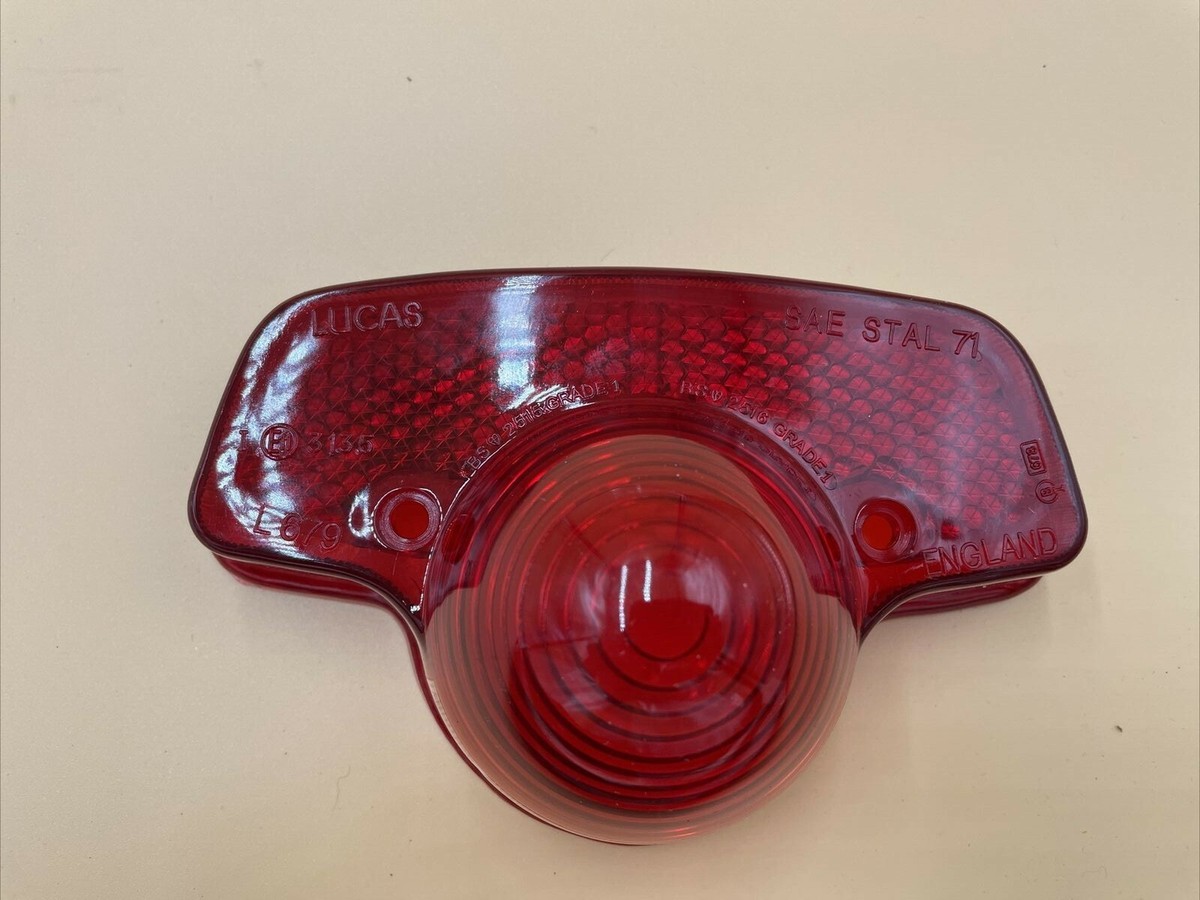 Lucas Style L679 Tail Light Lens Tru 1972 Triumph BSA Norton