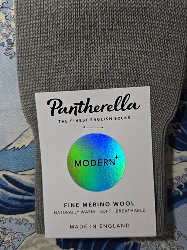 Pantherella Men's Merino Wool English Socks Colour Block Olive 7.5-9.5 41-44 £19 - Picture 3 of 5