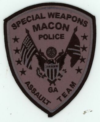 GEORGIA GA MACON POLICE SWAT SUBDUED NICE SHOULDER PATCH SHERIFF | eBay UK