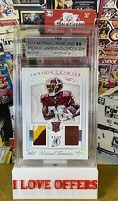 2/25 2015 NATIONAL TREASURES JAMISON CROWDER RC 3CLR JERSEY BALL CGS 10 READ