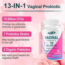13 Female Probiotic Capsules with 70 Billion CFU