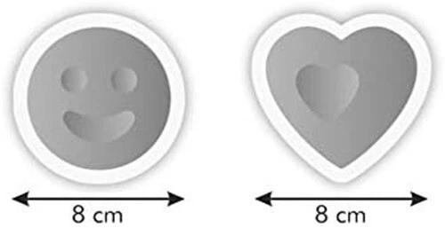 Tescoma 630936 Tagliapasta multiuso Cuore e Smile Delicia, biscotti toast Rotex - Immagine 4 di 4