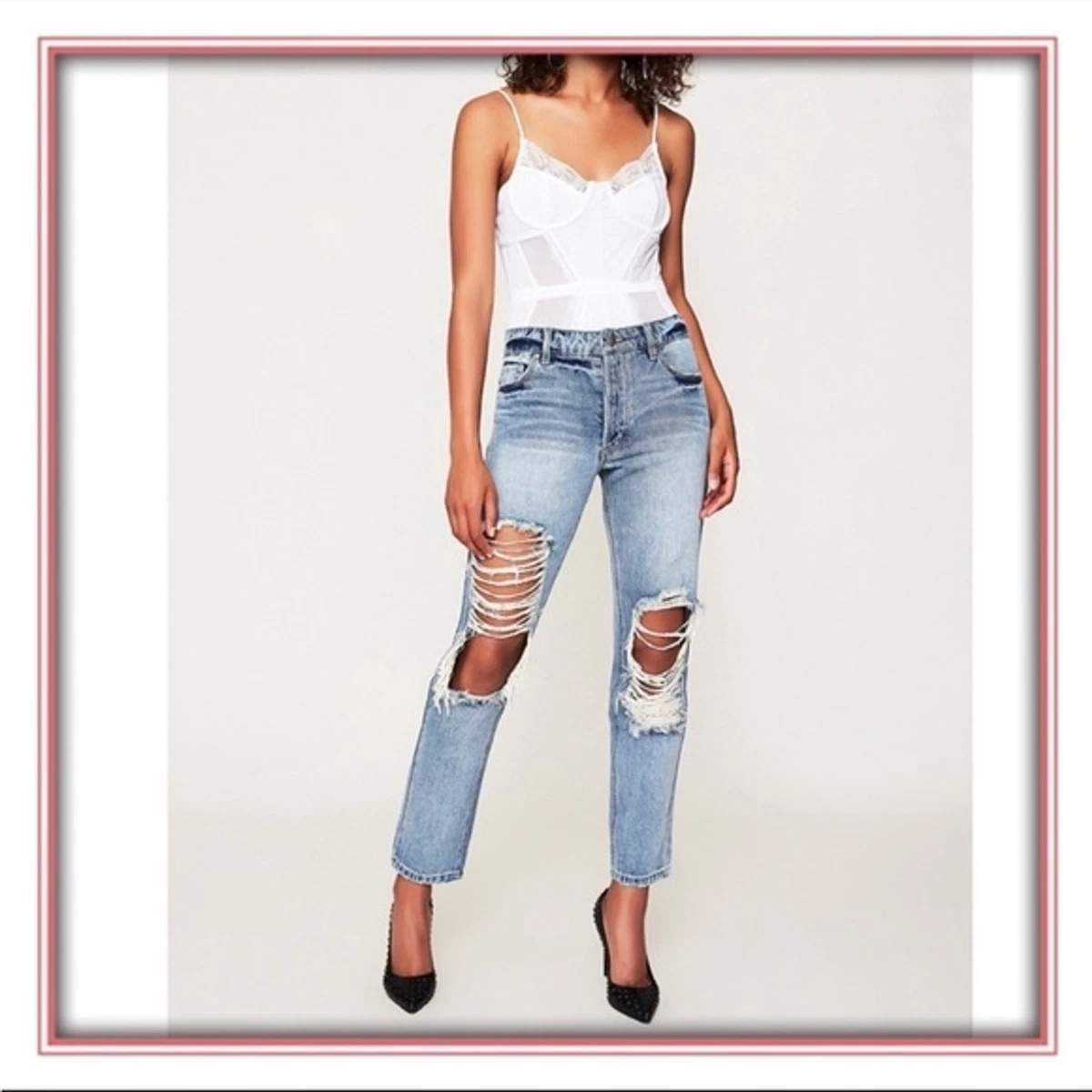 Cyrus high sale waist ankle jeans