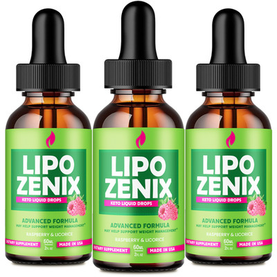 Lipo Zenix Drops, Official LipoZenix Supplement Drops (3 Pack)