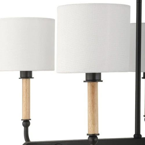 Uttermost 21629 Franconia 8 Light 48 inch Matte Black Pendant Ceiling Light - Picture 2 of 10