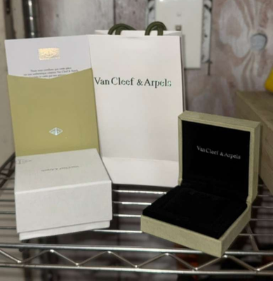 Van Cleef & Arpels Necklace Box VCA Original Travel Jewelry Case
