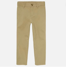 The Children  s Place Boys Uniform Stretch Straight Chino Pants in Flax, Size 10